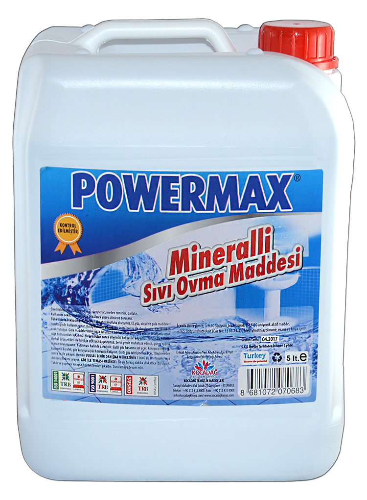 Powermax Mineralli Sıvı Ovma Maddesi 5 Lt